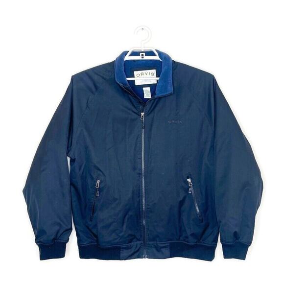 Orvis Other - ORVIS Men's Black Fleece Lined Softshell Bomber Jacket Coat Hunting Fishing Sz L